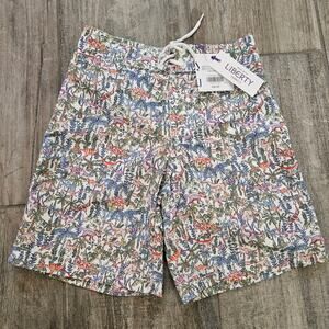 Janie and Jack Liberty Print Dinosaur Swim Shorts Boys Size 4 New Summer Beach